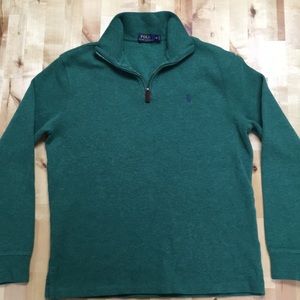 Polo Ralph Lauren Green Quarter Zip Sweater